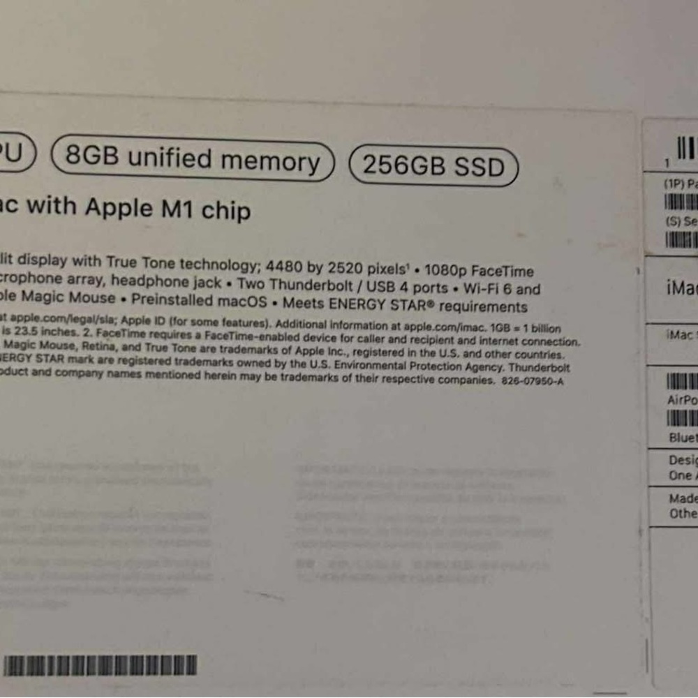 Apple iMac with M1 Chip - White